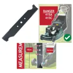 Hayter Ranger 415A/415C 40cm Metal Cutting Blade – Hi‑Lift Replacement