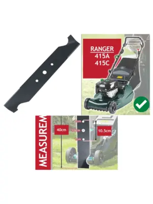 Hayter Ranger 415A/415C 40cm Metal Cutting Blade – Hi‑Lift Replacement
