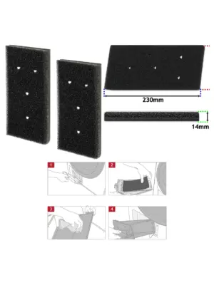 Heat Pump Dryer Foam Filter – 2 Sponge Pads for Whirlpool & Bauknecht