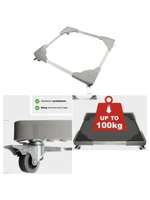 Heavy‑Duty Adjustable Appliance Wheels – 100 kg Fridge & Washer Dolly