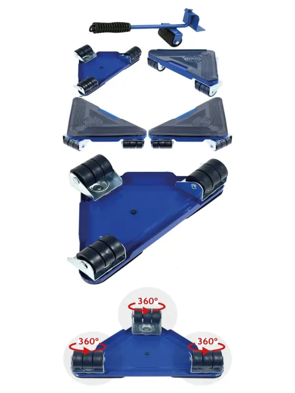 Heavy-Duty Garage Tool Box with Rolling Wheels & Lift Slider