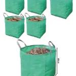 Heavy-Duty Garden Waste Bags 120L Woven Leaf & Branch Sacks - 4 Pack