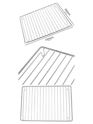 Heavy-Duty Grill Pan Grid for Oven Rack – 320mm x 245mm