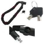 Heavy-Duty Hardened Steel Security Sleeve Chain Lock – 90cm Nylon Cover