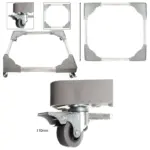 Heavy-Duty Kitchen Trolley 100kg Capacity with Universal Casters