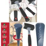 Heavy‑Duty Log Splitter Kit – 2.5 kg Steel Wedge + 2 kg Sledge Hammer