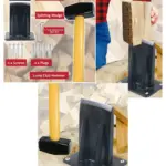Heavy‑Duty Log Splitting Kit – Mallet, Wood Chisel & Wedge for Kindling