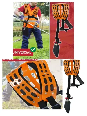 Heavy-Duty Padded Safety Harness for Ryobi Brushcutter & Trimmer