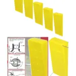 Heavy-Duty Tree Felling Wedge - 5 Pack Log Splitter Blocks