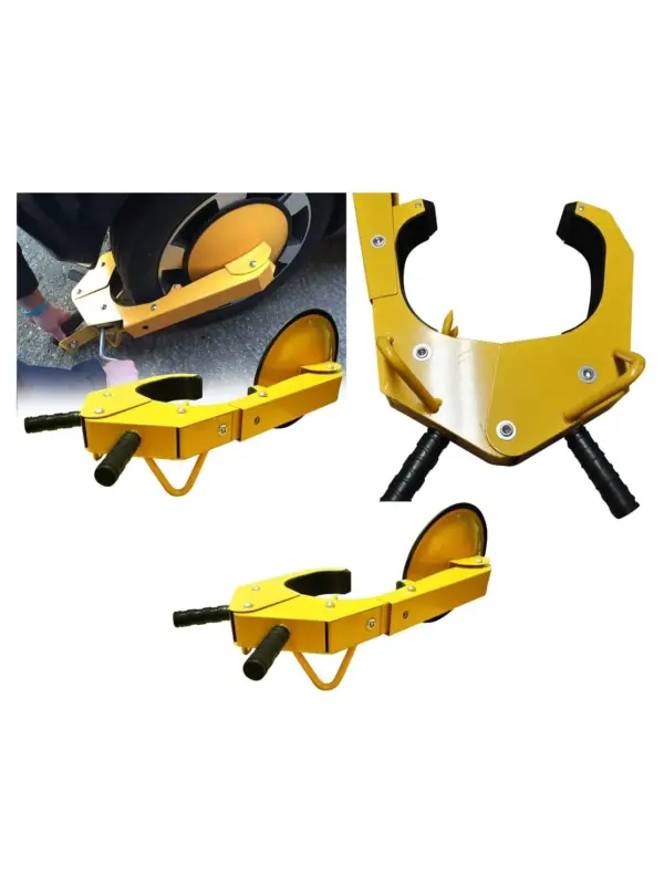Heavy Duty Wheel Clamp for Trailer Caravan and Motorhome UK Disc Lock