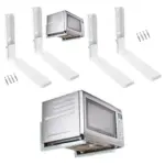 Heavy-Duty White Extendable Microwave Wall Mount Bracket - Universal