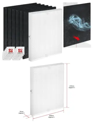 HEPA Carbon Filter for Winix PlasmaWave 5300/6300 & P300 Purifier