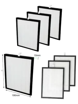HEPA Filter Pack (3) for Mitsubishi MJ‑E14CG/MJ‑E16VX/MJ‑E20B