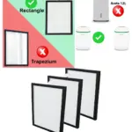 HEPA Filters Pack of 3 for Meaco 12L Low‑Energy Platinum Dehumidifier