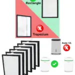 HEPA Filters Pack of 6 for MEACO 12L Low Energy Platinum Dehumidifier