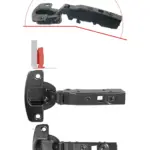 HETTICH Sensys 110 Non‑Self‑Closing Hinge 52mm Black + 5mm Plate