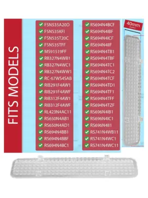 Hisense Fridge Light Diffuser Cover 19x4 cm Replacement Panel