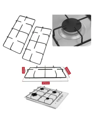 Hob Pan Support Gas Stove Burner Grate Stand 475×230 mm