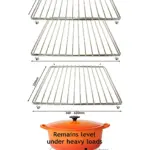 Homark Adjustable Oven Shelf Set – Extendable 320‑620mm, 2 Pack