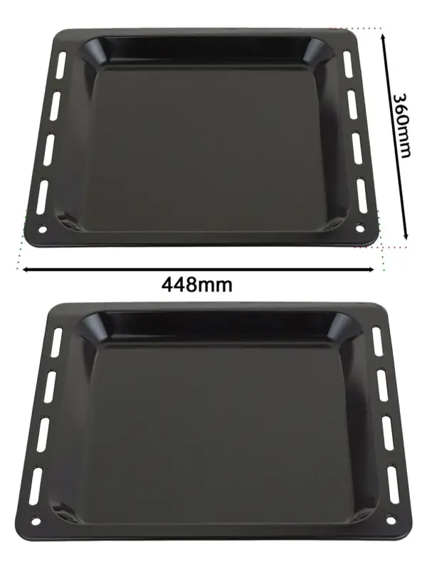 Homark Enamel Oven Baking Tray – 448 mm × 360 mm × 25 mm