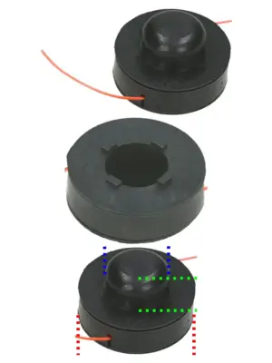 Homebase Grass Trimmer Line Spool Easy Replacement Cord