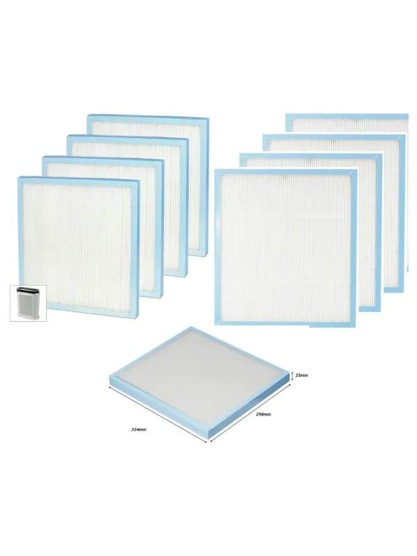 Homedics AR-20 Air Purifier HEPA Filter – Blue, Pack of 4