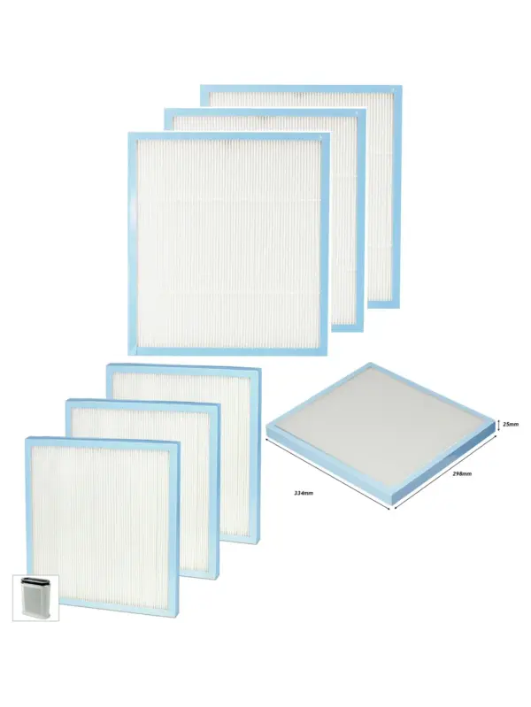 Homedics AR-20 HEPA Replacement Filter – Blue, Pack of 3