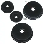 Homeking FW90.3SS Round Charcoal Vent Filter Replacement – 2 Pack