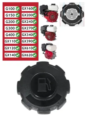 Honda Engine Fuel Cap for G100, G200, G300, G400 & GX Series