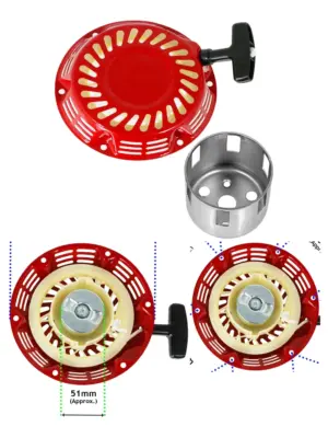 Honda GX110-200 Recoil Pull Cord Starter Kit – Easy Engine Replacement