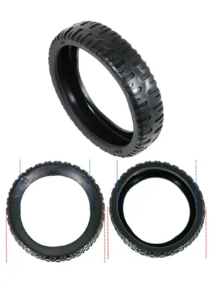 Honda HR21 Lawn Mower Replacement Tire Fits HR194, HR214, HR215, HR216