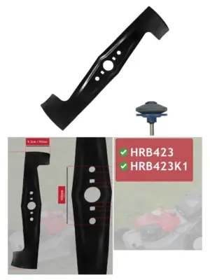 Honda HRB423/HRB423K1 43cm Lawn Mower Blade with Sharpener