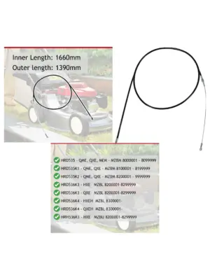 Honda HRD535/HRD536 Lawn Mower Clutch & Stop Brake Cable Replacement