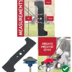 Honda HRG415/HRG415C IZY41 Lawn Mower Blade + Drill Sharpener