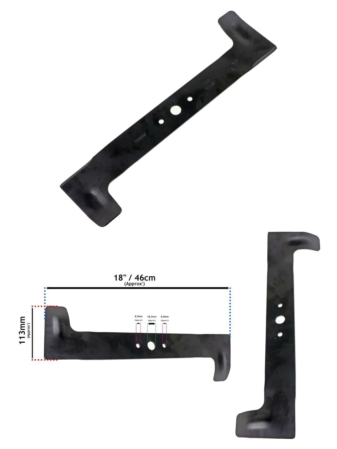 Honda HRG465 IZY 46cm Replacement Lawn Mower Blade - 80067-VF4-003