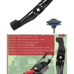 Honda HRX537C 21‑53 cm Lower Cutter Blade + Sharpener