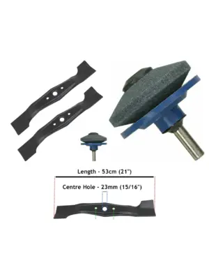 Honda Mower Blade Kit for HRB535-HRH536 – 2 Blades & Sharpener