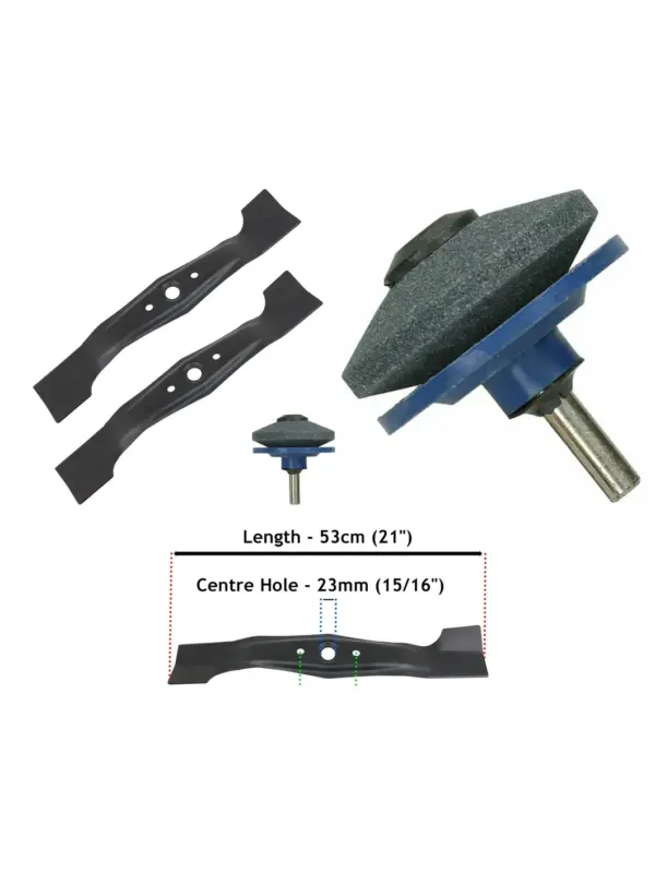 Honda Mower Blade Kit for HRB535-HRH536 – 2 Blades & Sharpener