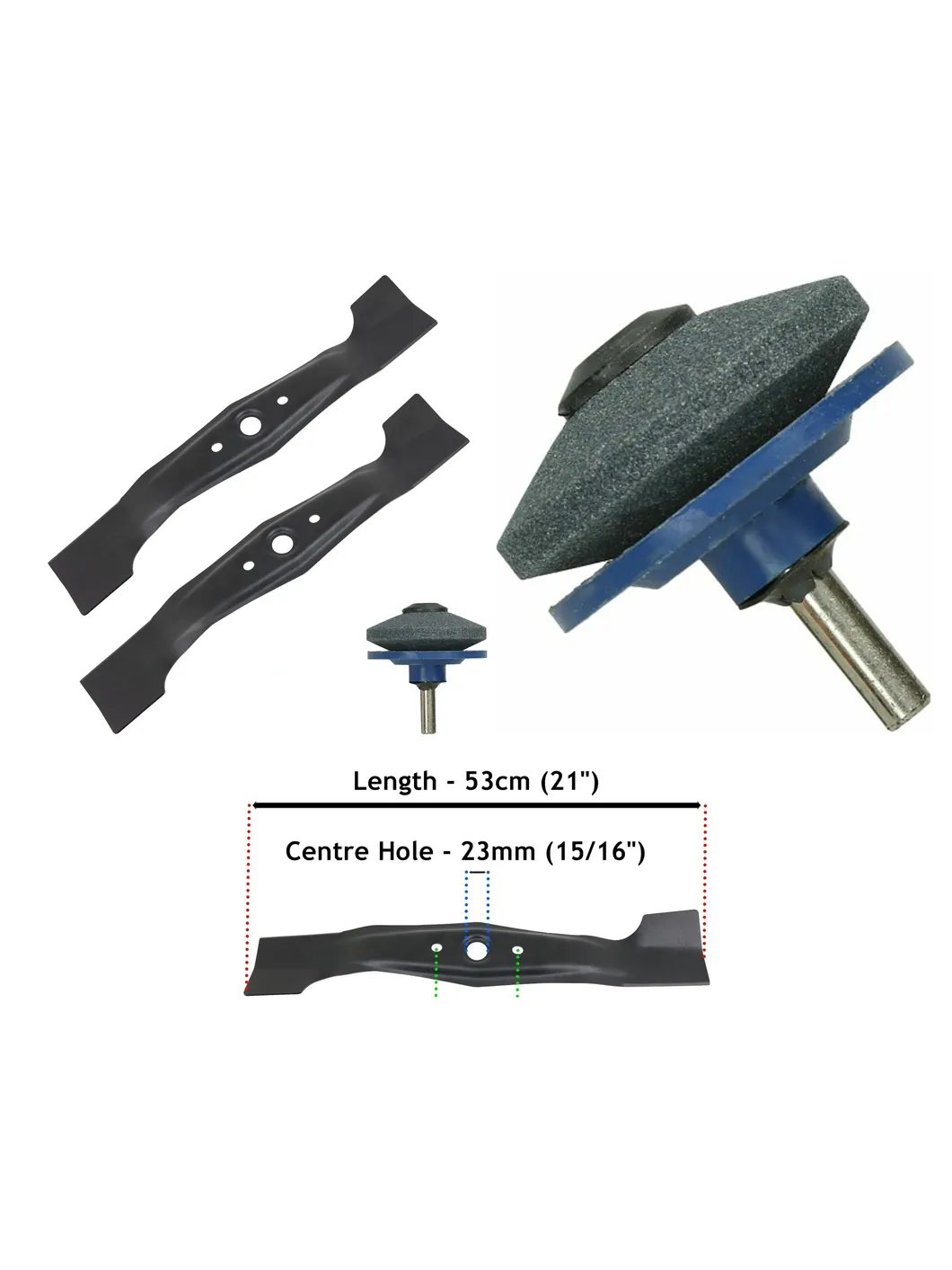 Honda Mower Blade Kit for HRB535-HRH536 – 2 Blades & Sharpener