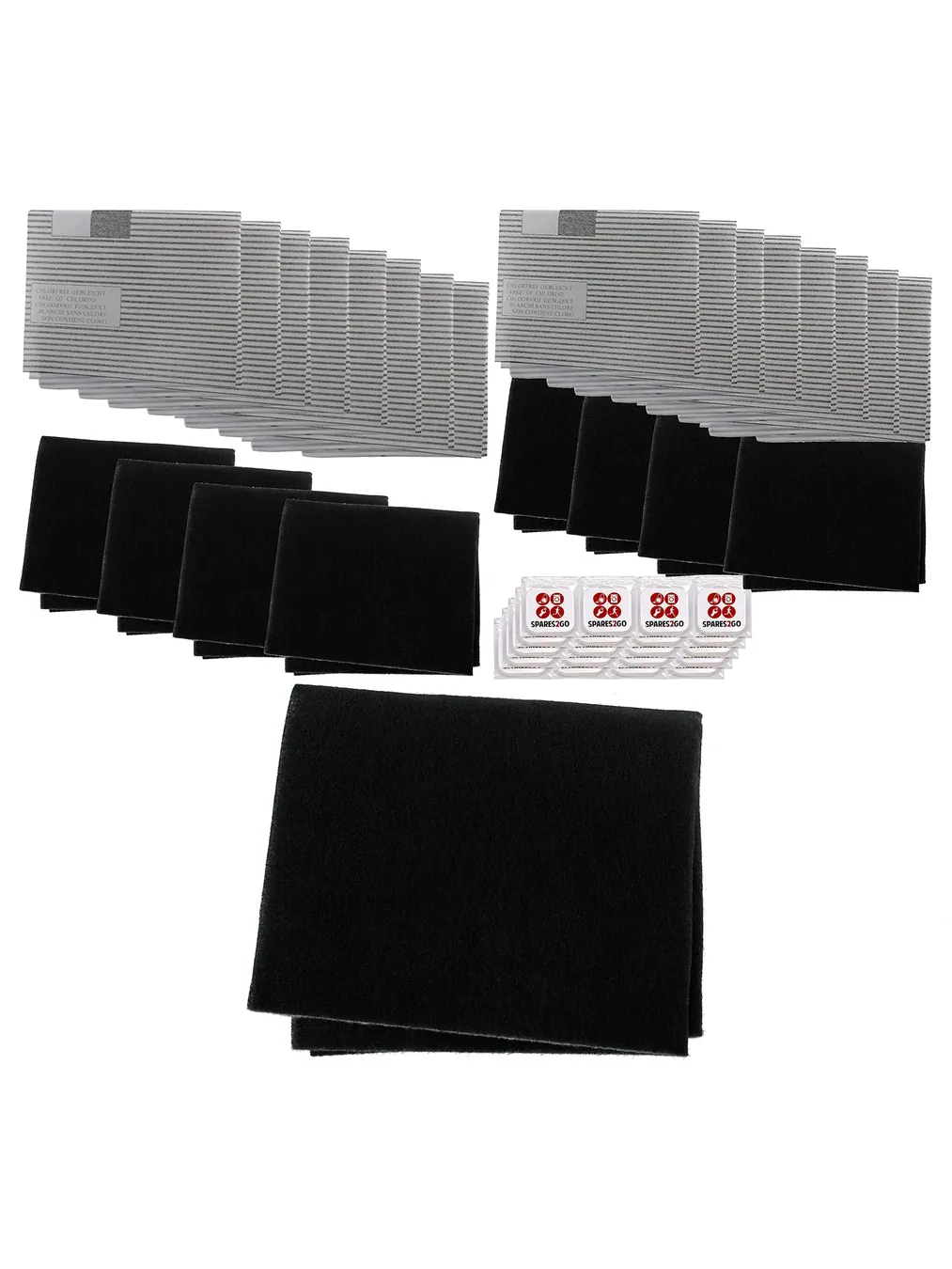 Hood Filter Kit – 8 Grease, 4 Carbon & 20 Fresheners for Kitchen Fans