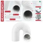 Hoover Dryer Vent Hose 4x2.5m Insulated PVC/Aluminum Duct