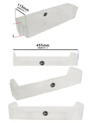 Hoover Fridge Freezer Lower Door Bottle Shelf – H1826MNB5 Replacement