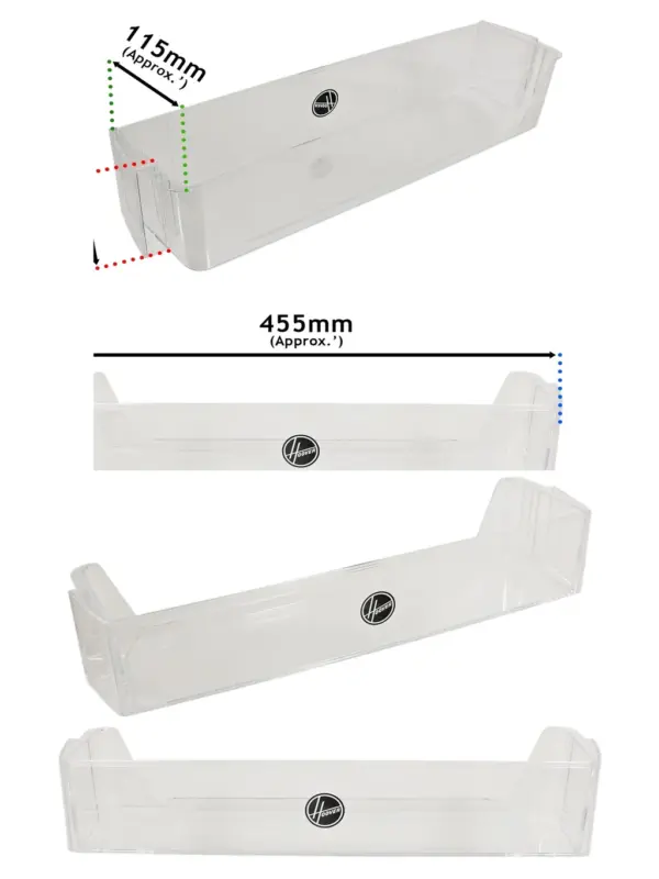 Hoover Fridge Freezer Lower Door Bottle Shelf – H1826MNB5 Replacement