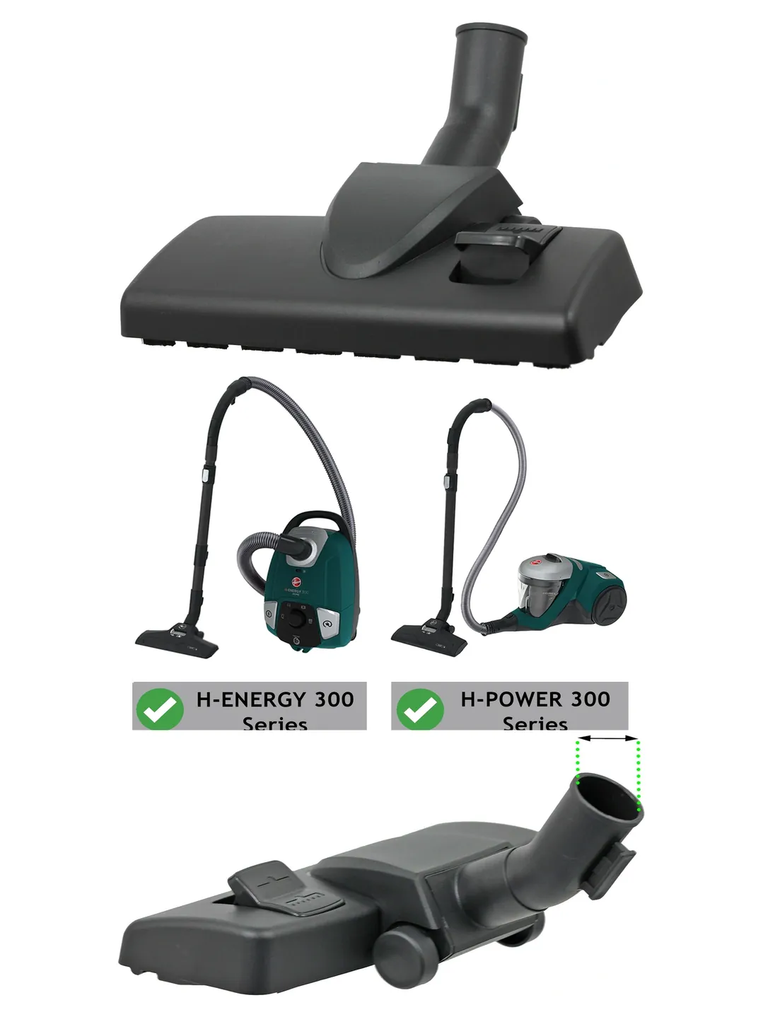 Hoover H-ENERGY/H-POWER 300 Floor Brush 35mm Carpet & Hard Floor