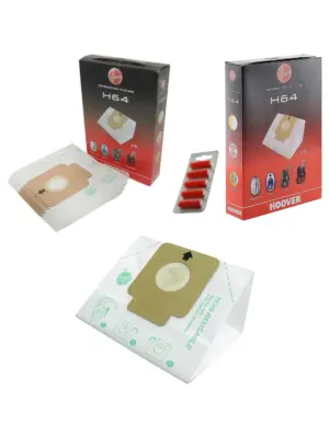 Hoover H64 Cylinder Dust Bag with 5 Fresheners – Genuine