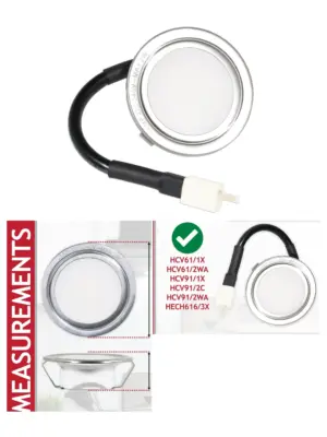 Hoover HCV61/HCV91 68mm G4 LED Cooker Hood Vent Light – Silver