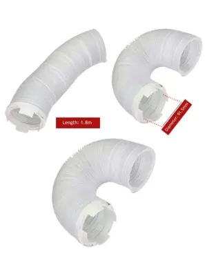 Hoover & Kelvinator 1.8m Dryer Vent Hose Kit – 91.5mm Pipe