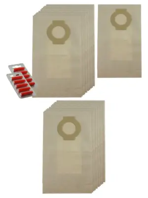 Hoover Vacuum Dust Bags 10-Pack + 10 Fresheners - Compatible