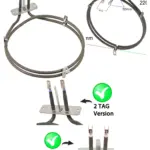Hotpoint 2000W Fan Oven Heater Element Genuine Part C00302374
