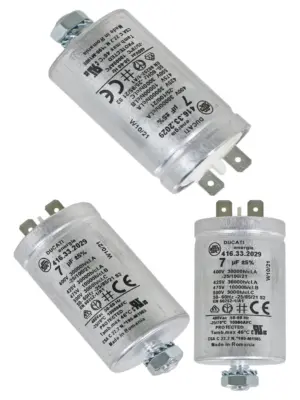 Hotpoint 7µF Dryer Capacitor fits CTD00/CTD40/VTD00/VTD20/CTD80/TVM560